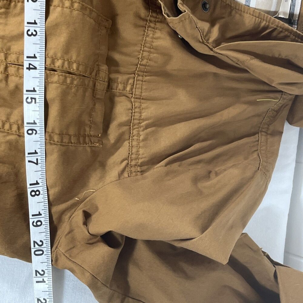 Maurices Utility Jacket Women's Medium Brown Military Anorak Roll Tab Sleeve NWT - Picture 9 of 11